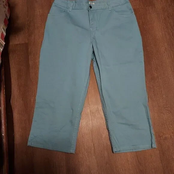 - CHEROKEE Size 14 EX COND waist 34 seam 11 length 22 1/2 sky Blue - Picture 3 of 3